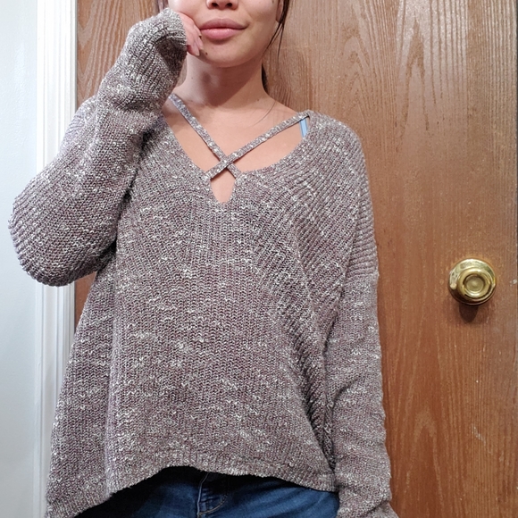 Express Sweaters - SOLD Express Criss Cross Strappy Sweater